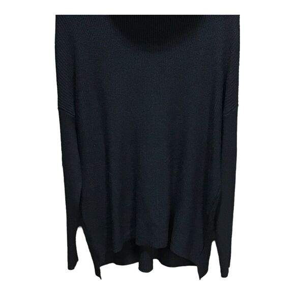 Devotion by Cyrus Women’s Black Cowl Neck Ribbed Tunic Sweater Size Medium NWOT - Picture 5 of 15